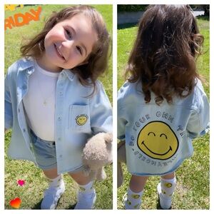 Zara Smileyworld Denim Overshirt